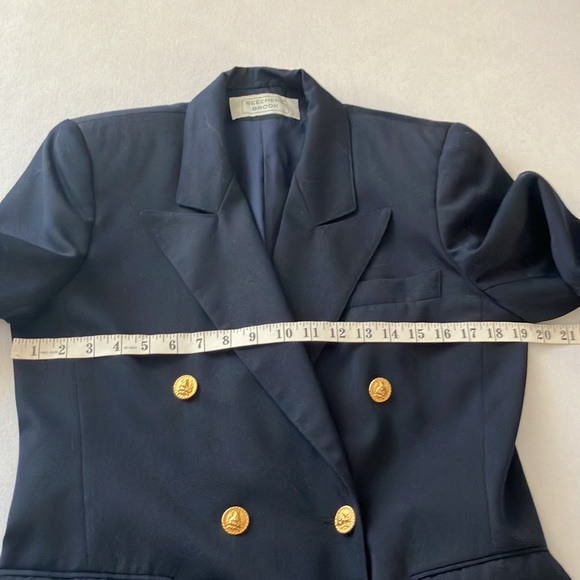🍄Beecher Brook Navy Double Breasted Blazer (M) - Picture 7 of 12